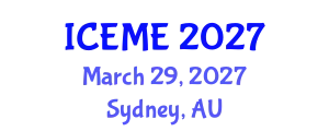 International Conference on Energy and Mining Engineering (ICEME) March 29, 2027 - Sydney, Australia