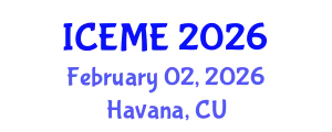 International Conference on Energy and Mining Engineering (ICEME) February 02, 2026 - Havana, Cuba