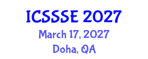 International Conference on Sport Science and Sports Engineering (ICSSSE) March 17, 2027 - Doha, Qatar
