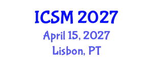 International Conference on Sports Medicine (ICSM) April 15, 2027 - Lisbon, Portugal