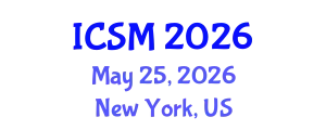 International Conference on Sports Medicine (ICSM) May 25, 2026 - New York, United States