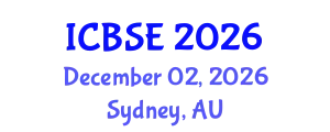 International Conference on Building Science and Engineering (ICBSE) December 02, 2026 - Sydney, Australia