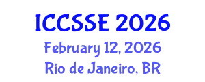 International Conference on Computer Science and Software Engineering (ICCSSE) February 12, 2026 - Rio de Janeiro, Brazil