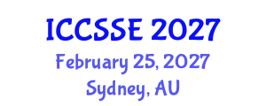International Conference on Computer Science and Software Engineering (ICCSSE) February 25, 2027 - Sydney, Australia
