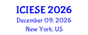 International Conference on Industrial Electronics and Systems Engineering (ICIESE) December 09, 2026 - New York, United States