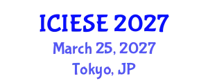 International Conference on Industrial Electronics and Systems Engineering (ICIESE) March 25, 2027 - Tokyo, Japan