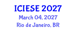 International Conference on Industrial Electronics and Systems Engineering (ICIESE) March 04, 2027 - Rio de Janeiro, Brazil