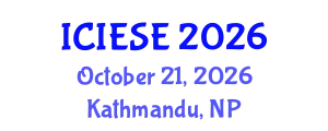 International Conference on Industrial Electronics and Systems Engineering (ICIESE) October 21, 2026 - Kathmandu, Nepal