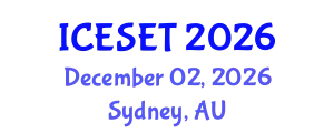 International Conference on Energy Systems Engineering and Technology (ICESET) December 02, 2026 - Sydney, Australia