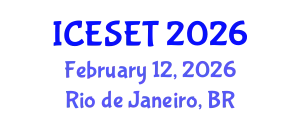 International Conference on Energy Systems Engineering and Technology (ICESET) February 12, 2026 - Rio de Janeiro, Brazil