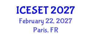 International Conference on Energy Systems Engineering and Technology (ICESET) February 22, 2027 - Paris, France