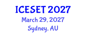 International Conference on Energy Systems Engineering and Technology (ICESET) March 29, 2027 - Sydney, Australia