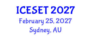 International Conference on Energy Systems Engineering and Technology (ICESET) February 25, 2027 - Sydney, Australia