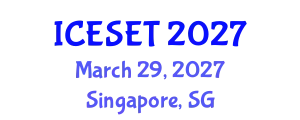 International Conference on Energy Systems Engineering and Technology (ICESET) March 29, 2027 - Singapore, Singapore