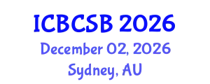 International Conference on Bioinformatics, Computational and Systems Biology (ICBCSB) December 02, 2026 - Sydney, Australia