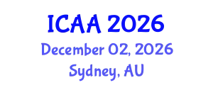 International Conference on Aeronautics and Astronautics (ICAA) December 02, 2026 - Sydney, Australia