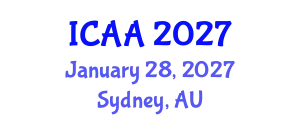International Conference on Aeronautics and Astronautics (ICAA) January 28, 2027 - Sydney, Australia