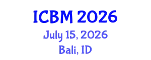 International Conference on Biomechanics (ICBM) July 15, 2026 - Bali, Indonesia