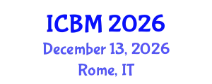 International Conference on Biomechanics (ICBM) December 13, 2026 - Rome, Italy