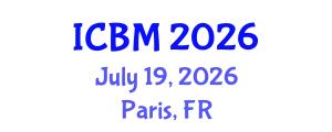 International Conference on Biomechanics (ICBM) July 19, 2026 - Paris, France