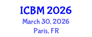International Conference on Biomechanics (ICBM) March 30, 2026 - Paris, France