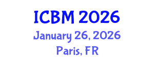 International Conference on Biomechanics (ICBM) January 26, 2026 - Paris, France