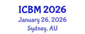 International Conference on Biomechanics (ICBM) January 26, 2026 - Sydney, Australia