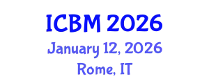 International Conference on Biomechanics (ICBM) January 12, 2026 - Rome, Italy