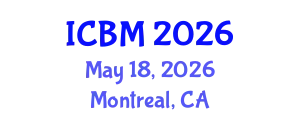 International Conference on Biomechanics (ICBM) May 18, 2026 - Montreal, Canada