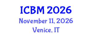 International Conference on Biomechanics (ICBM) November 11, 2026 - Venice, Italy