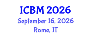 International Conference on Biomechanics (ICBM) September 16, 2026 - Rome, Italy