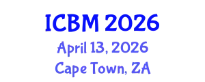 International Conference on Biomechanics (ICBM) April 13, 2026 - Cape Town, South Africa
