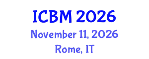 International Conference on Biomechanics (ICBM) November 11, 2026 - Rome, Italy