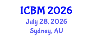 International Conference on Biomechanics (ICBM) July 28, 2026 - Sydney, Australia