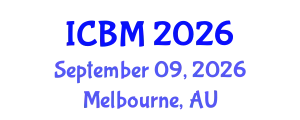 International Conference on Biomechanics (ICBM) September 09, 2026 - Melbourne, Australia