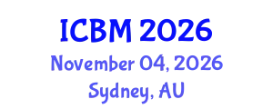 International Conference on Biomechanics (ICBM) November 04, 2026 - Sydney, Australia