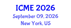 International Conference on Medical Engineering (ICME) September 09, 2026 - New York, United States