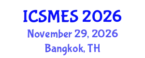 International Conference on Sport Medicine and Exercise Science (ICSMES) November 29, 2026 - Bangkok, Thailand