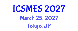 International Conference on Sport Medicine and Exercise Science (ICSMES) March 25, 2027 - Tokyo, Japan