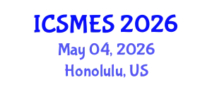 International Conference on Sport Medicine and Exercise Science (ICSMES) May 04, 2026 - Honolulu, United States