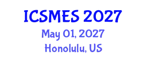 International Conference on Sport Medicine and Exercise Science (ICSMES) May 01, 2027 - Honolulu, United States