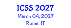 International Conference on Sport Science (ICSS) March 04, 2027 - Rome, Italy