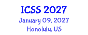 International Conference on Sport Science (ICSS) January 09, 2027 - Honolulu, United States
