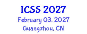 International Conference on Sport Science (ICSS) February 03, 2027 - Guangzhou, China