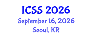 International Conference on Sport Science (ICSS) September 16, 2026 - Seoul, Republic of Korea