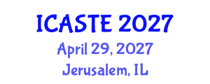 International Conference on Agricultural Science, Technology and Engineering (ICASTE) April 29, 2027 - Jerusalem, Israel