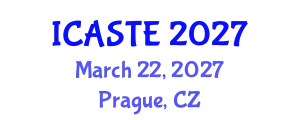 International Conference on Agricultural Science, Technology and Engineering (ICASTE) March 22, 2027 - Prague, Czechia