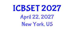 International Conference on Biological Science, Engineering and Technology (ICBSET) April 22, 2027 - New York, United States