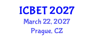 International Conference on Bioscience Engineering and Technology (ICBET) March 22, 2027 - Prague, Czechia