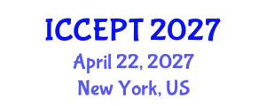 International Conference on Chemical Engineering and Process Technology (ICCEPT) April 22, 2027 - New York, United States